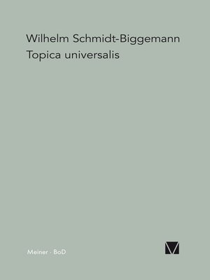 cover image of Topica Universalis